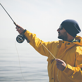 Man fishing