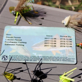 photo of a fishing license 