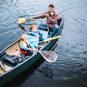 Family fishing