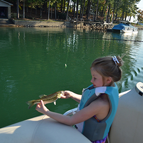 Girl fishing