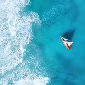 Boat at sea