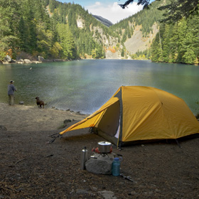 camping and fishing 