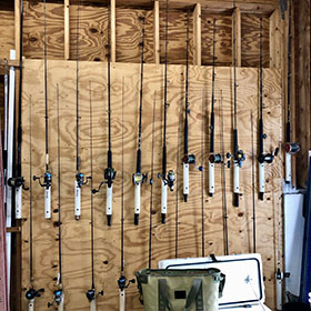 Fishing Rod Racks Fishing Rod Holders for Garage Wood Fishing Pole